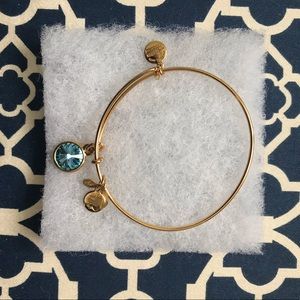 Alex and Ani MARCH Birthstone Bracelet in Gold